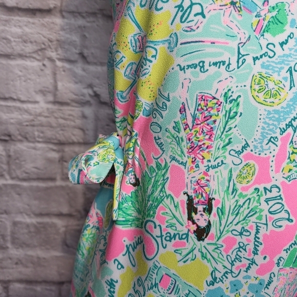 Lilly Pulitzer Marli Pop Up In the Beginning print shift sleeveless dress 0 - Picture 12 of 16